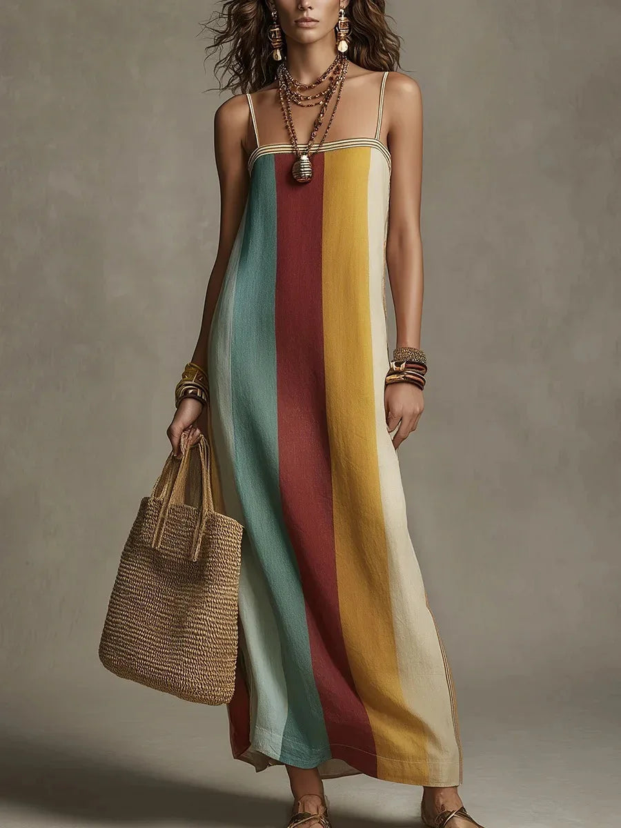 Faye Elegant Spaghetti Strap Maxi Dress