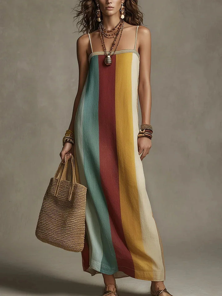 Faye Elegant Spaghetti Strap Maxi Dress