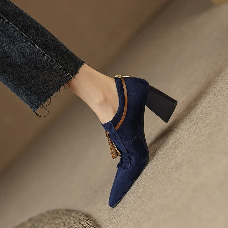 Emmeline Fringe Tassel Pumps