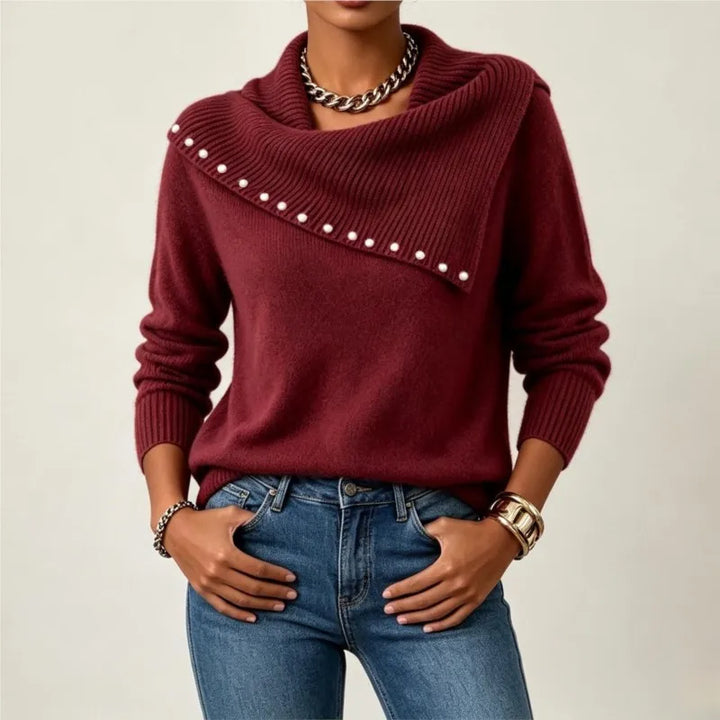 Amara Scarf Collar Sweater