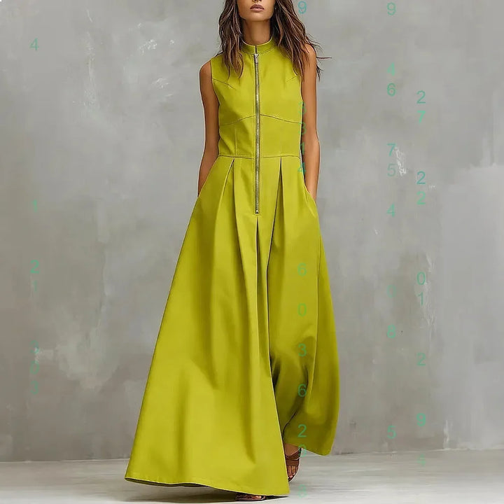 Virelle Elegant Pocket Zip Jumpsuit