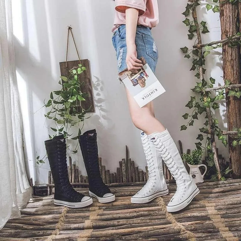 Marisol Lace Up Knee Boots
