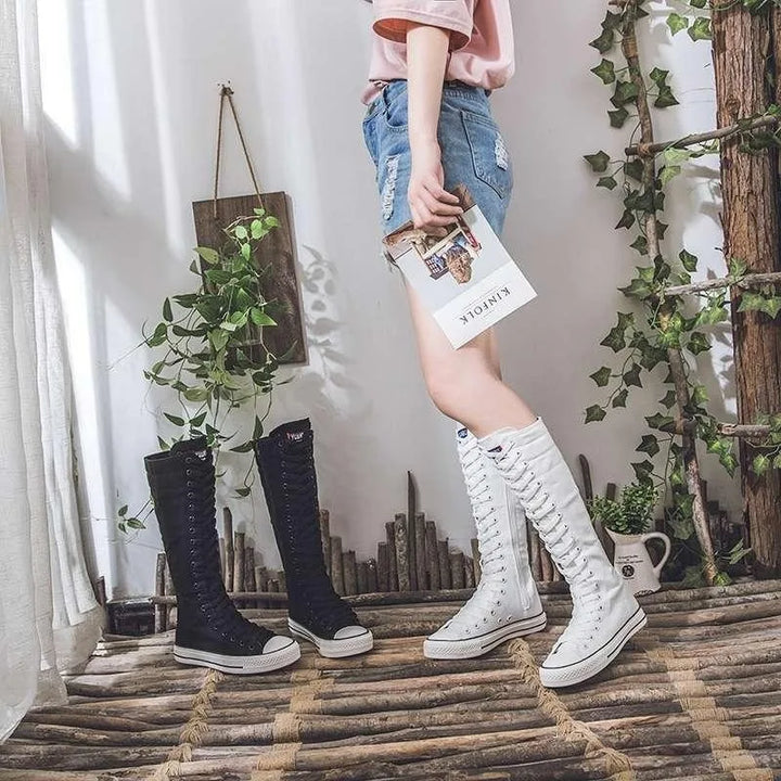 Marisol Lace Up Knee Boots