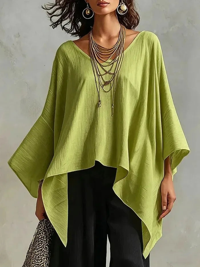Kaylee Batwing V Neck Blouse