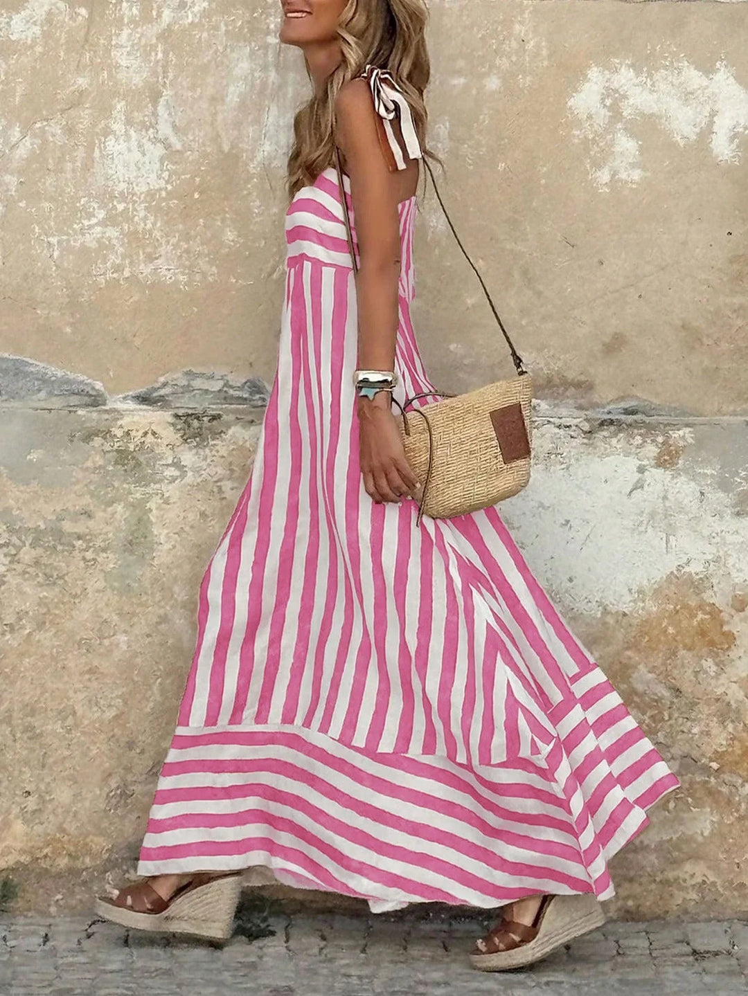 Isabelle Striped Boho Maxi Dress