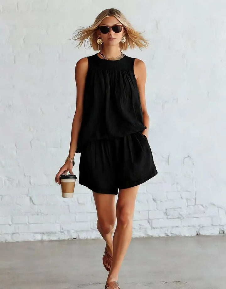 Jolanta Casual Relaxed Shorts Set