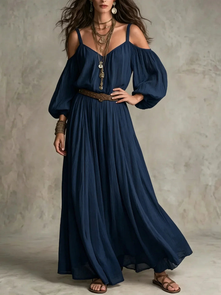 Zinnia Off Shoulder Maxi Dress