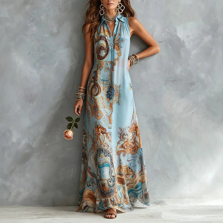 Cassia Boho Print Maxi Dress