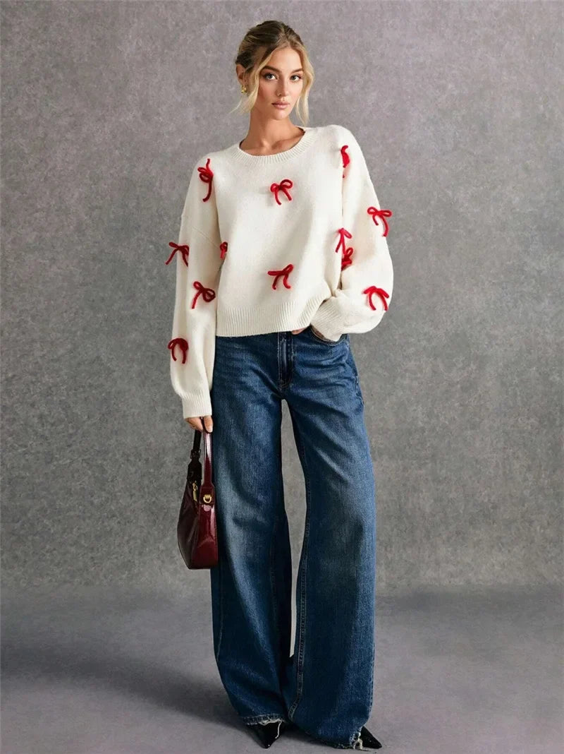 Amora Bow Detail Sweater