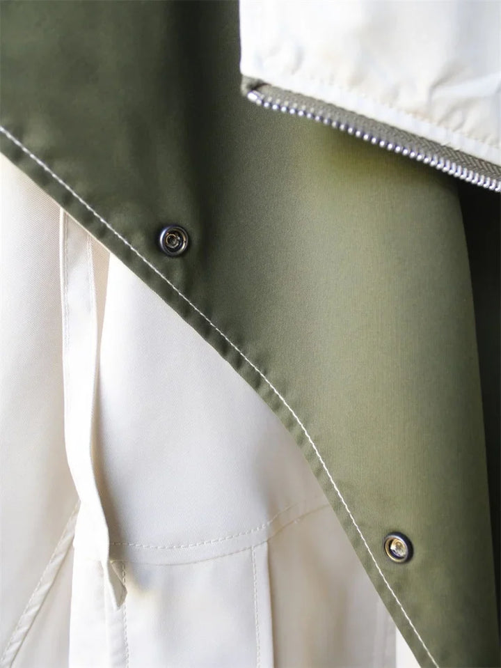 Winona Contrast Collar Trench