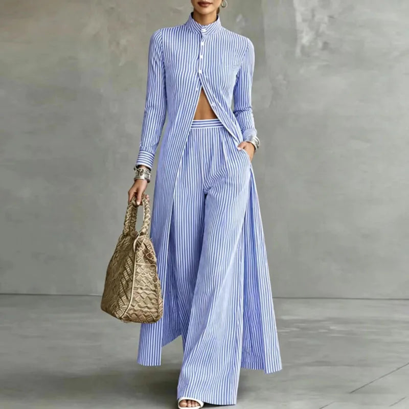 Simone Striped Two Piece Set