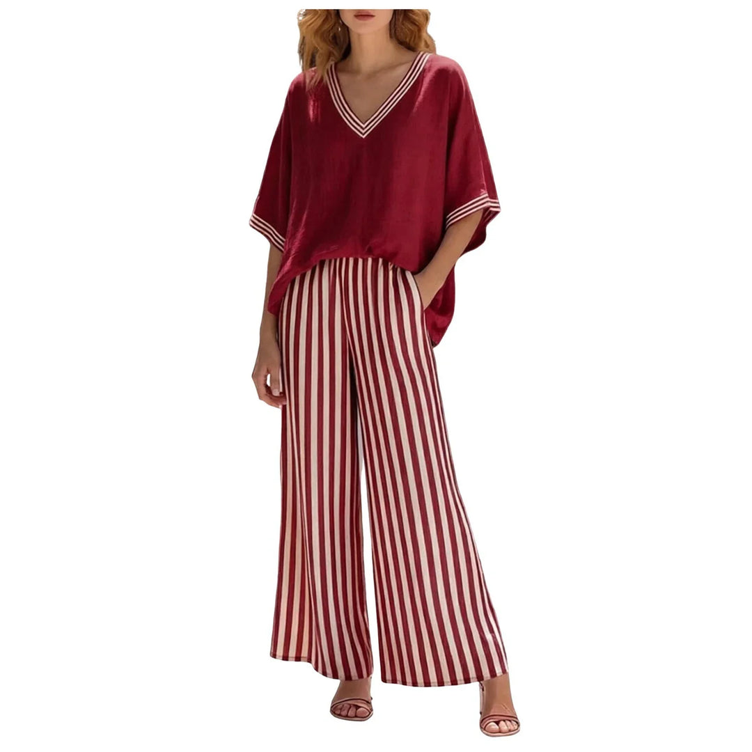 Julissa Striped Two Piece Set
