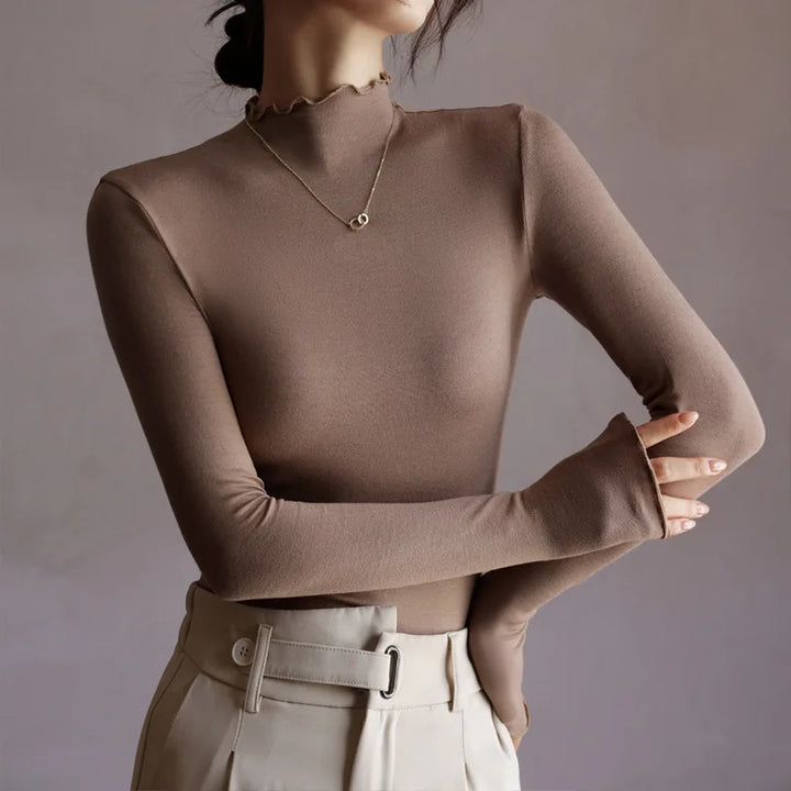 Nerissa Lettuce Edge Knit Top