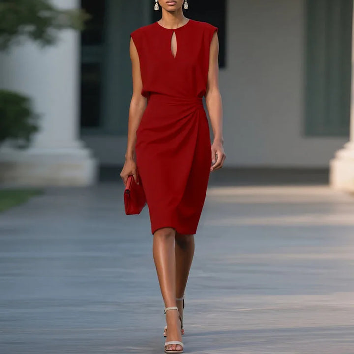 Roselyn Ruched Sophisticated Dress