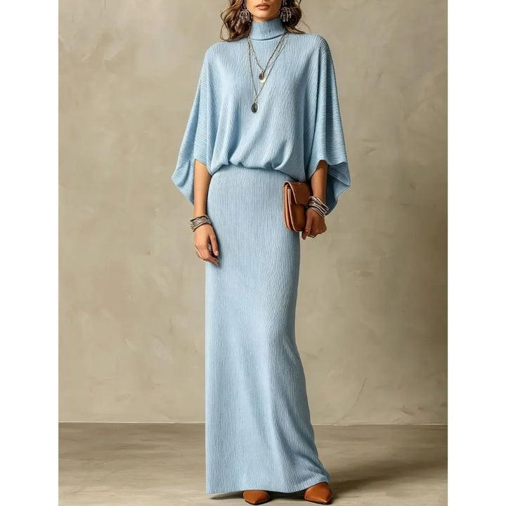 Wilhelmina Ribbed Knit Skirt Set