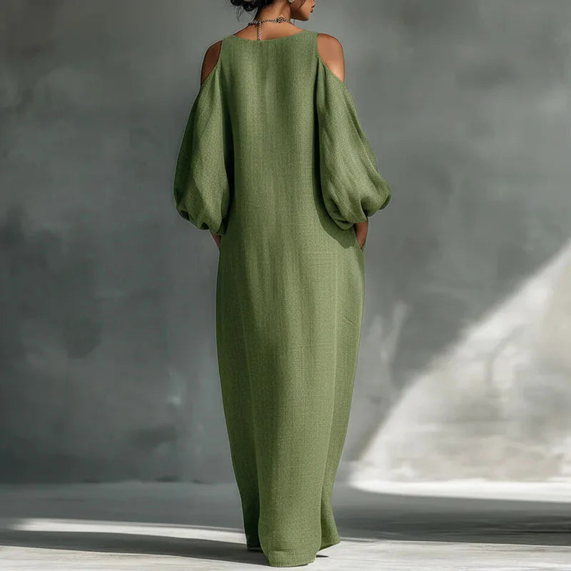 Dakota Bohemian Linen Maxi Dress
