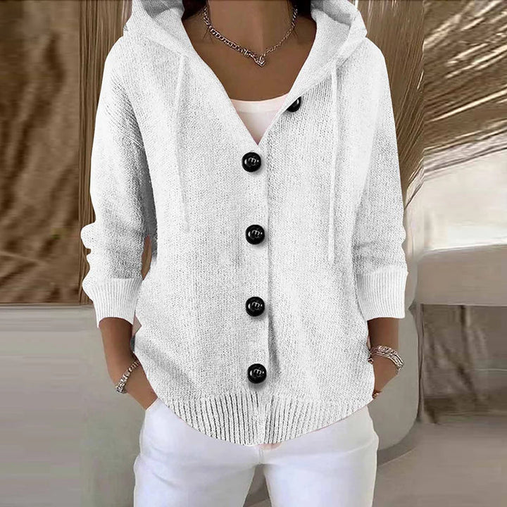 Nessa Drawstring Hood Cardigan