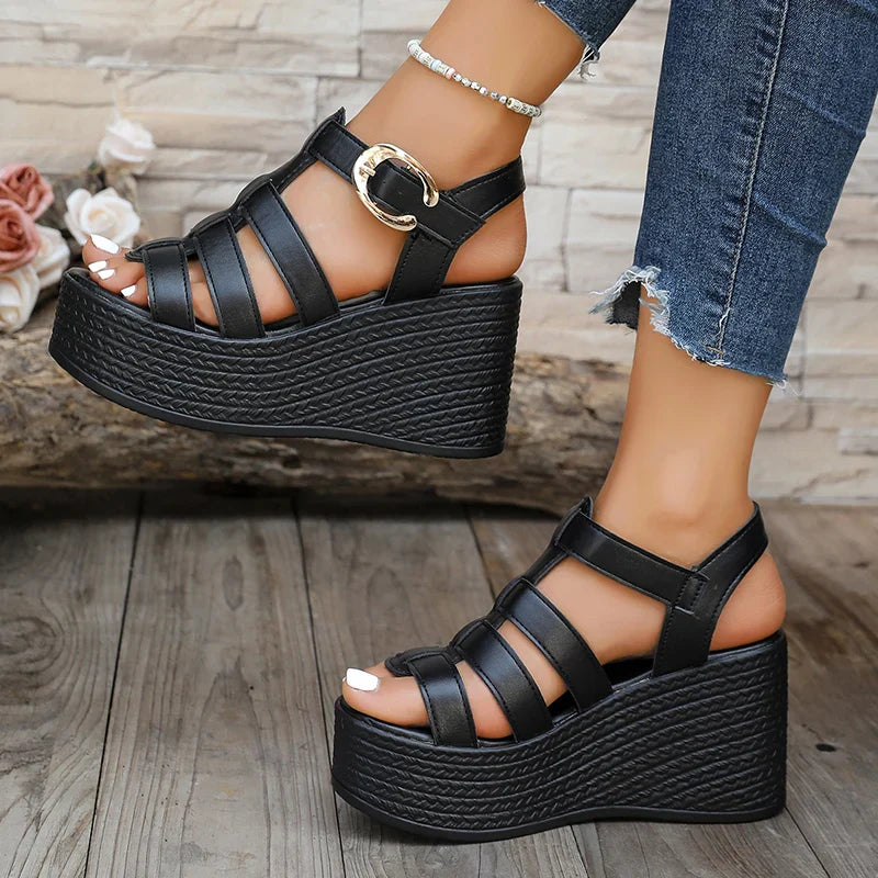 Evelisse Gladiator Platform Sandals