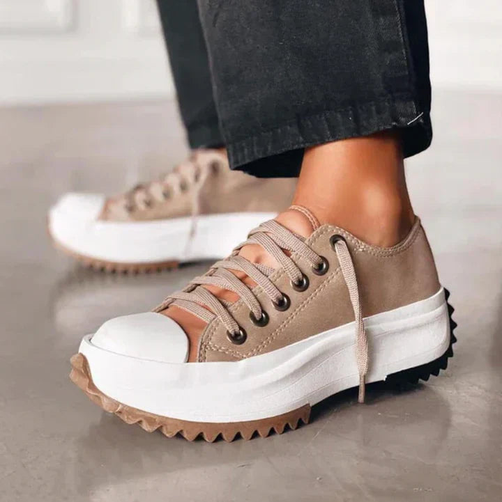 Damaris Platform Canvas Sneakers