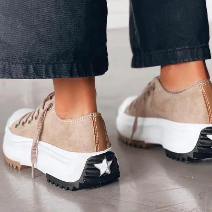 Damaris Platform Canvas Sneakers