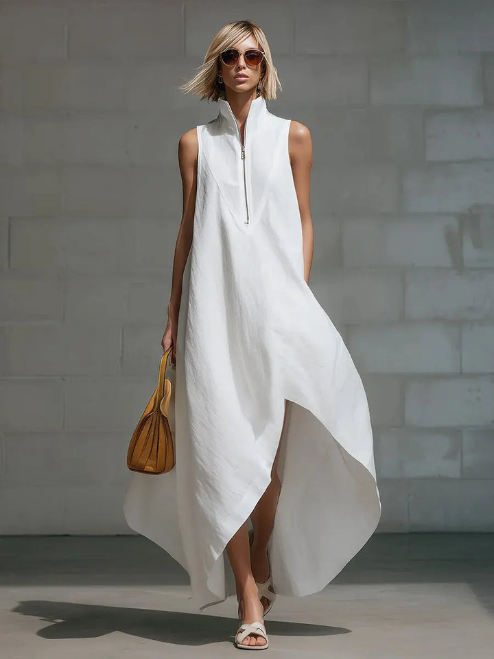 Virelle Sleeveless Relaxed Linen Maxi Dress