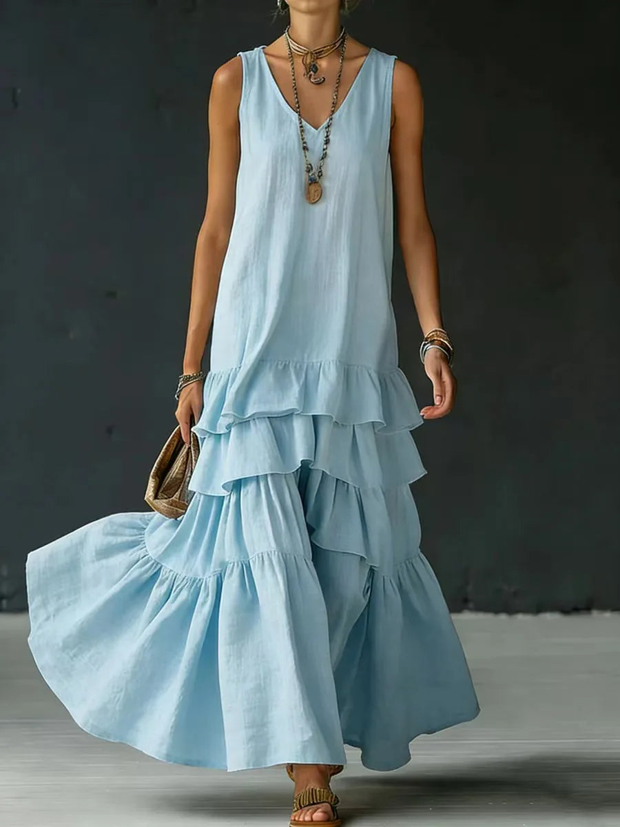 Martina Tiered Ruffle Maxi Dress