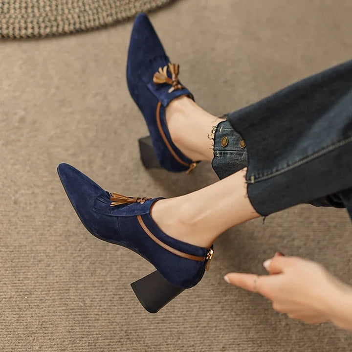 Emmeline Fringe Tassel Pumps