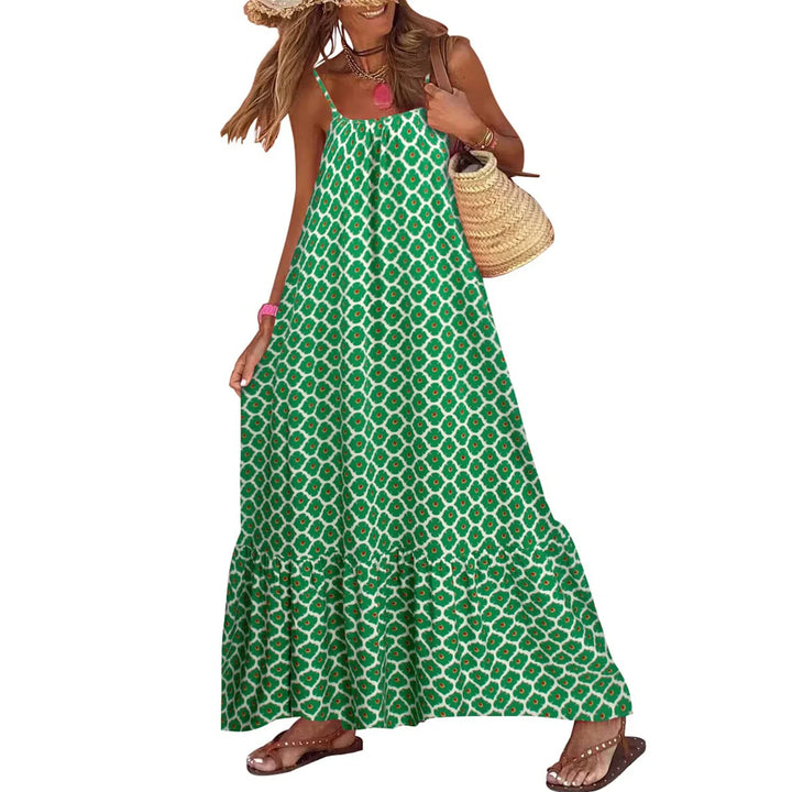 Dania Mosaic Print Maxi Dress