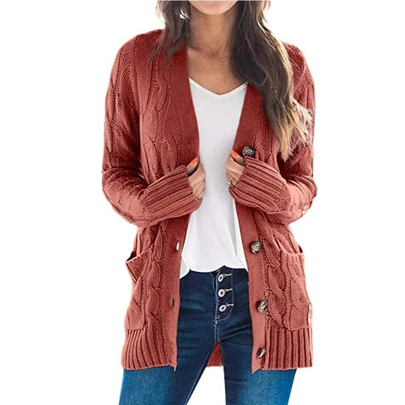Adrienne Cable Knit Cardigan