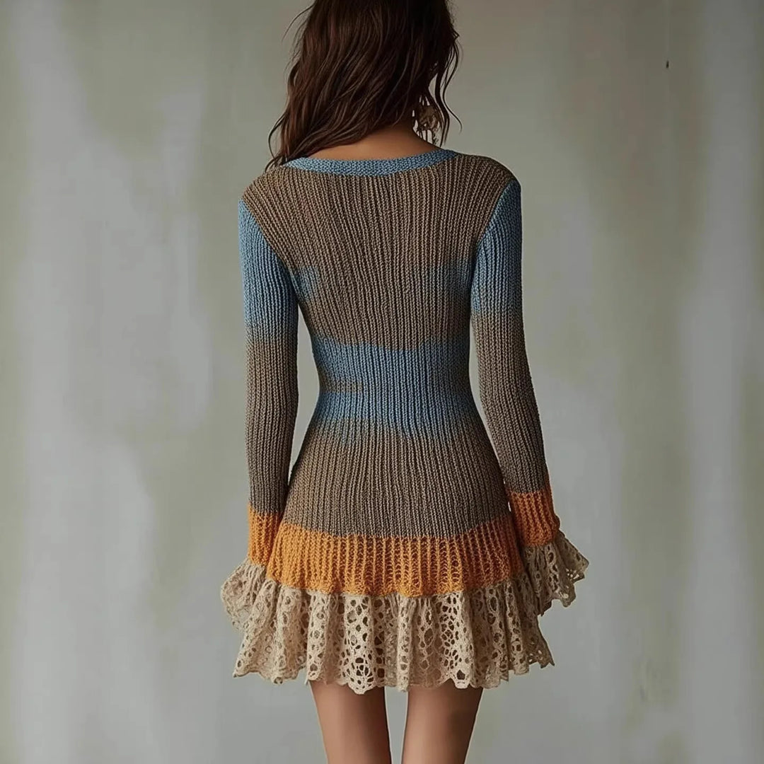 Marguerite Ribbed Sweater Dress