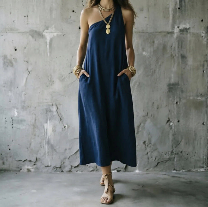 Virelia One Shoulder Maxi Dress