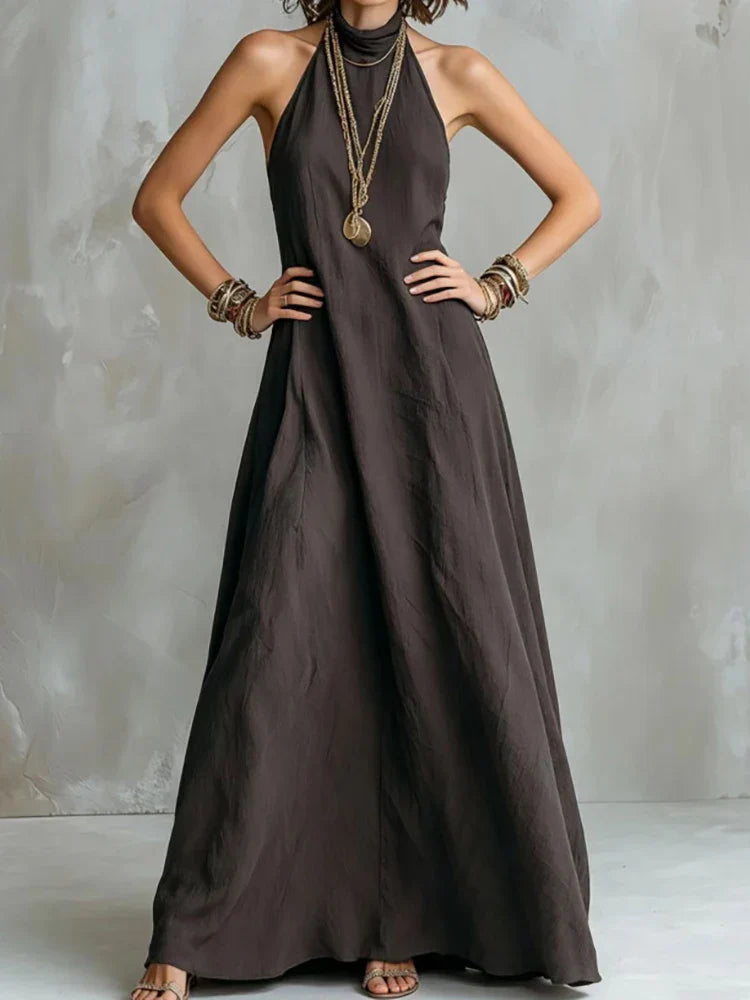 Maya Halter Flowy Maxi Dress
