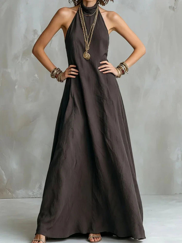Maya Halter Flowy Maxi Dress