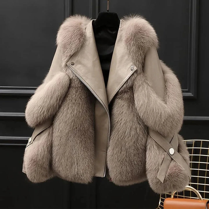 Vienna Faux Fur Moto Jacket