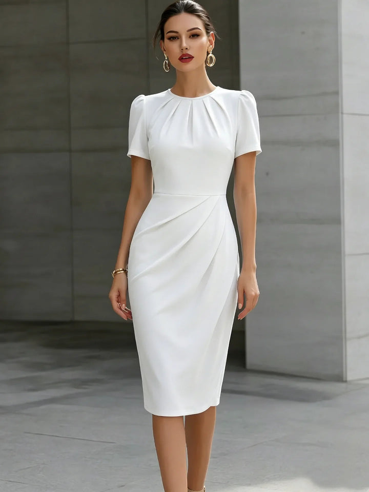 Veronica Waist Cinched Midi Dress