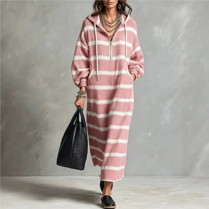 Elowen Half Zip Hoodie Dress