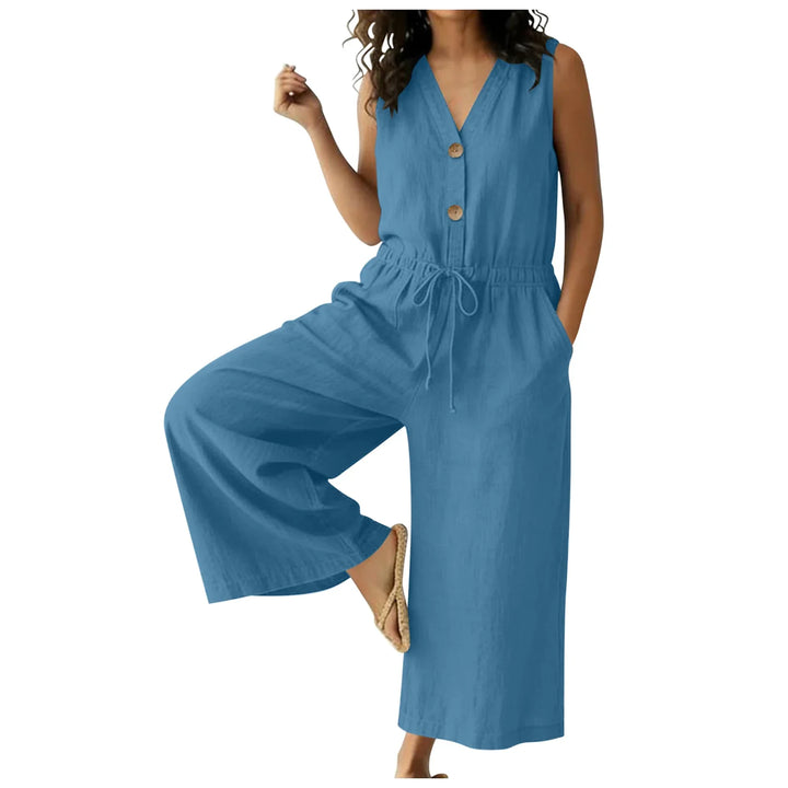 Zoriana Chic Front Tie Jumpsuit
