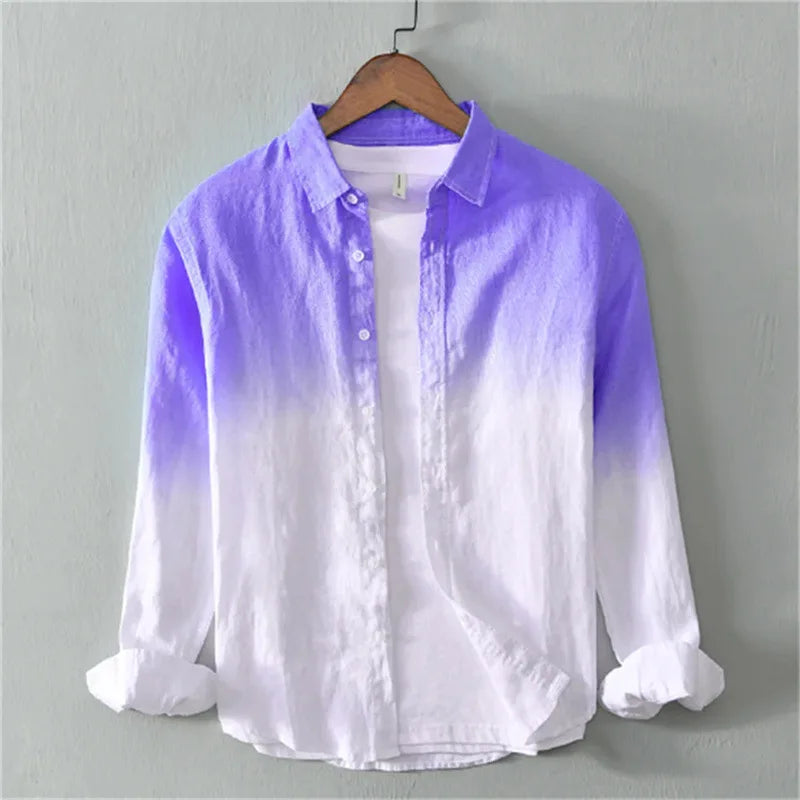 Ethan Ombre Button Front Shirt