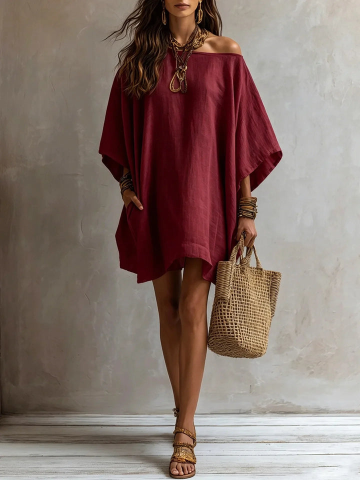 Evania Batwing Sleeve Mini Dress