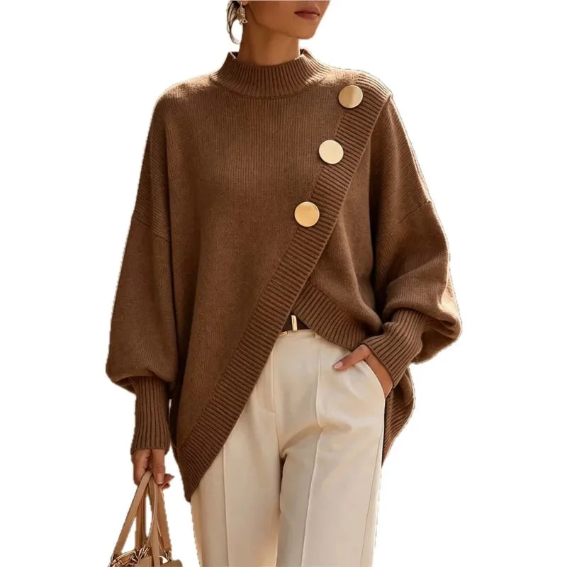 Solene Mock Neck Pullover