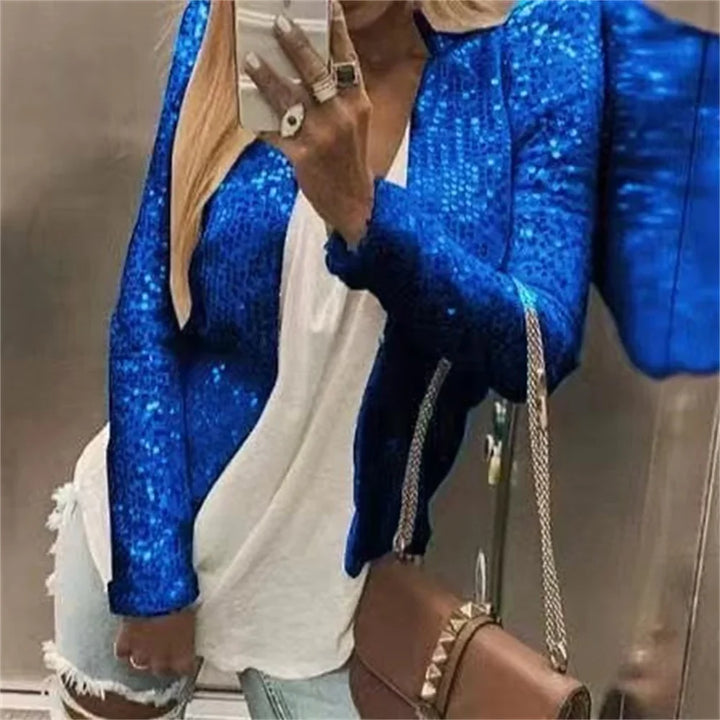 Marisette Sequin Crop Jacket