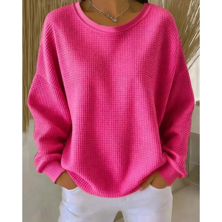 Amelina Waffle Knit Top
