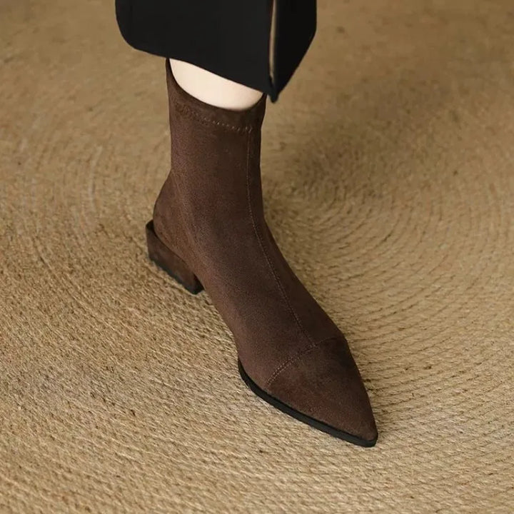 Brenna Pointed Toe Ankle Boots