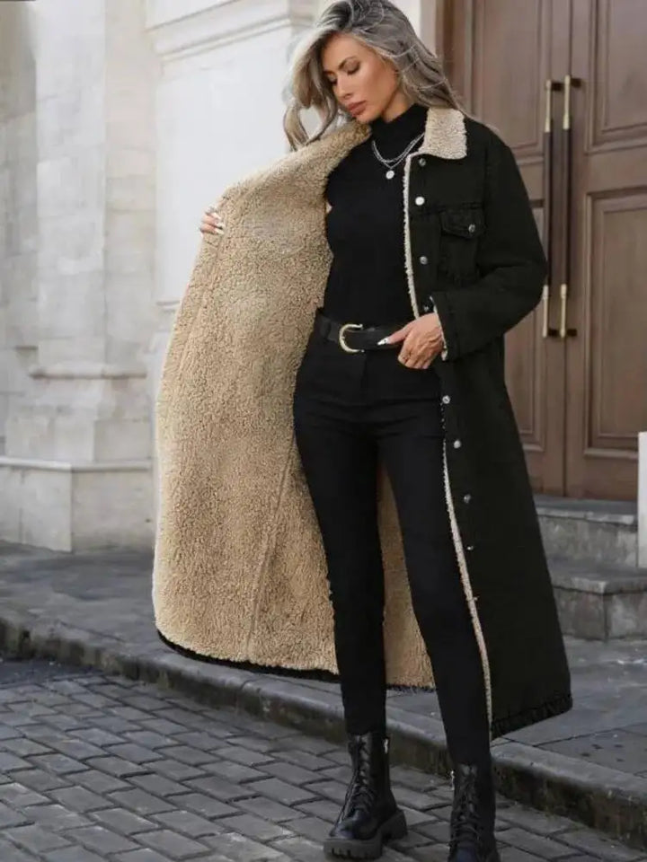 Margeaux Fleece Lined Denim Coat