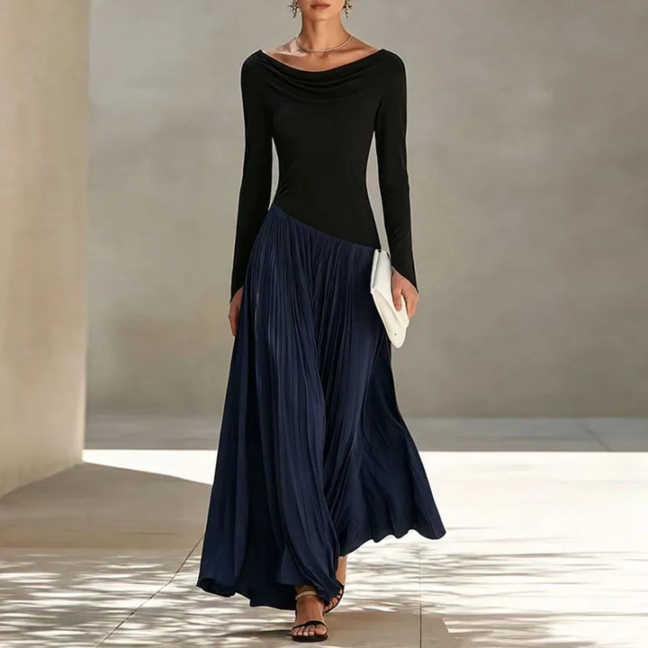 Mylene Flowing Draped Maxi Dress