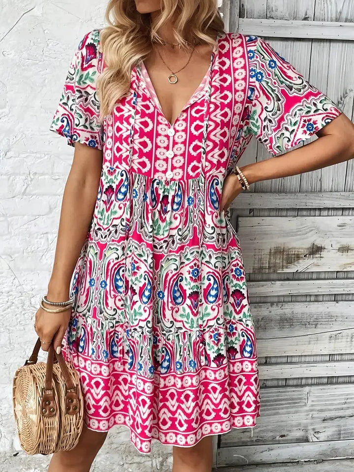 Fiora Bohemian Mini Dress