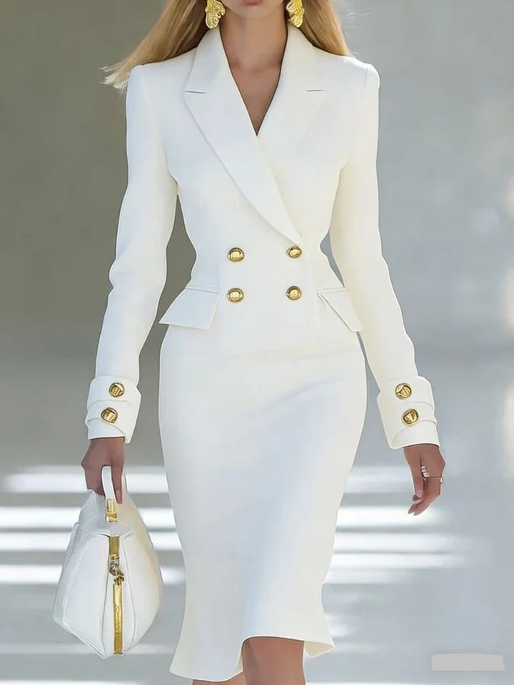 Juliana Tailored Office Midi Dress