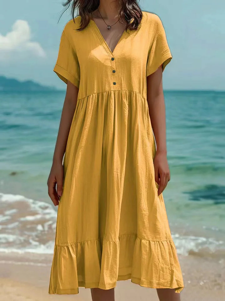 Cirelle Button Front Maxi Dress