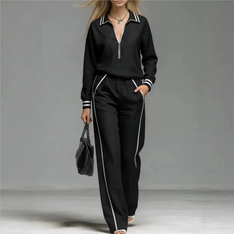 Marisol Half Zip Two Piece Set
