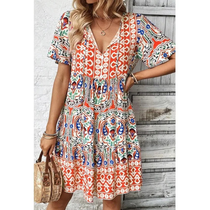 Fiora Bohemian Mini Dress